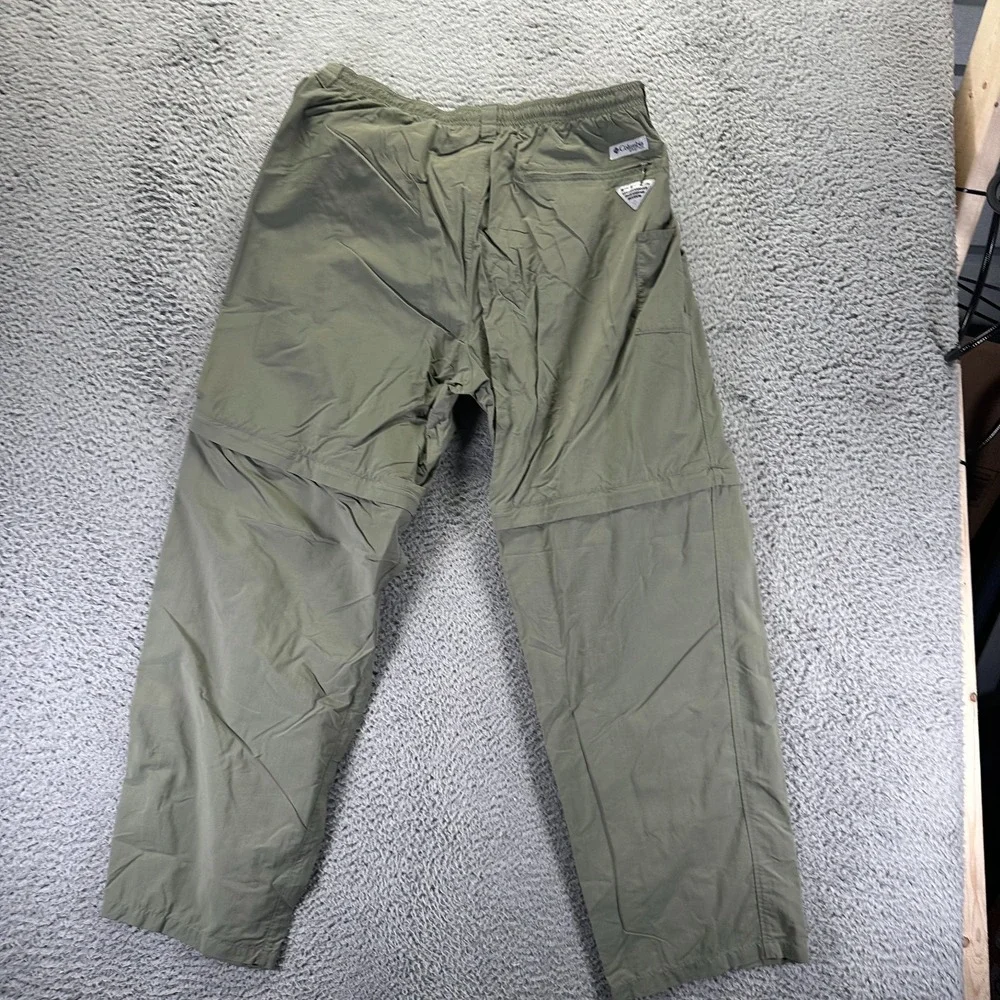 Columbia Omni-Shade Pant Men's XL Green Nylon Windbreaker‎ Straight Leg Gorpcore